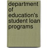 Department of Education's Student Loan Programs door United States Congressional House