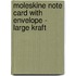 Moleskine Note Card With Envelope - Large Kraft