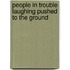 People in Trouble Laughing Pushed to the Ground