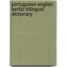 Portuguese-English Berlitz Bilingual Dictionary door Berlitz Publishing