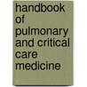 Handbook of Pulmonary and Critical Care Medicine door Sk Ed Jindal