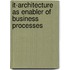 It-architecture As Enabler Of Business Processes