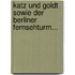 Katz Und Goldt Sowie Der Berliner Fernsehturm...