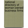 National Directory Of Woman-Owned Business Firms door Jay Gale