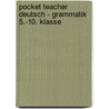 Pocket Teacher Deutsch - Grammatik 5.-10. Klasse door Peter Kohrs
