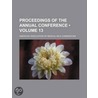Proceedings Of The Annual Conference (Volume 13) door American Association of Commissions