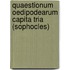 Quaestionum Oedipodearum Capita Tria (Sophocles)