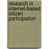 Research in Internet-Based Citizen Participation door Stephen Aikins