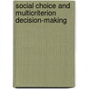 Social Choice and Multicriterion Decision-making door Kenneth J. Arrow