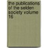 The Publications of the Selden Society Volume 16