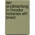 Der Erzählanfang In Theodor Fontanes Effi Briest