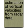 Estimation of Vertical Velocities From Radar Data door Hamidi Alaoui Abdelhamid