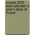 Nurses 2013 Wall Calendar: A Year's Dose of Humor