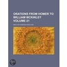 Orations from Homer to William McKinley Volume 21 door Mayo W. Hazeltine