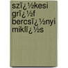 Szï¿½Kesi Grï¿½F Bercsï¿½Nyi Miklï¿½S by R. Kóczy Ferencz Ii