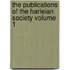 The Publications of the Harleian Society Volume 1