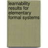 Learnability Results for Elementary Formal Systems by Shahid M. Hussain