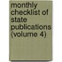 Monthly Checklist Of State Publications (Volume 4)