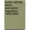 Motor Vehicle Block Exemption Regulation 1400/2002 door Stefanie Kneisz