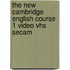 The New Cambridge English Course 1 Video Vhs Secam