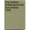 brig bleiben - Erlebnisberichte aus Breslau 1945 door Andrea Bergmeyer