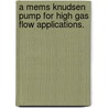 A Mems Knudsen Pump For High Gas Flow Applications. by Davor Copic