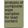 Analysis of Composite Wipe Samples for Lead Content door United States Government