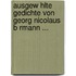 Ausgew Hlte Gedichte Von Georg Nicolaus B Rmann ...