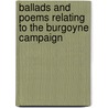 Ballads and Poems Relating to the Burgoyne Campaign door William Leete Stone