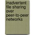 Inadvertent File Sharing Over Peer-To-Peer Networks