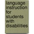 Language Instruction For Students With Disabilities