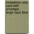 Moleskine Note Card With Envelope - Large Navy Blue