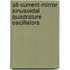 All-Current-Mirror Sinusoidal Quadrature Oscillators