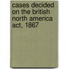Cases Decided On The British North America Act, 1867 door John R. Cartwright