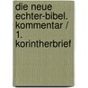 Die Neue Echter-Bibel. Kommentar / 1. Korintherbrief door Hans J. Klauck