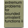 Extremum Problems For Bounded Univalent Functions Ii door Olli Tammi