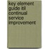 Key Element Guide Itil Continual Service Improvement