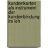 Kundenkarten Als Instrument Der Kundenbindung Im Leh