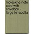 Moleskine Note Card With Envelope - Large Terracotta