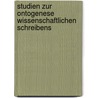 Studien Zur Ontogenese Wissenschaftlichen Schreibens door Thorsten Pohl