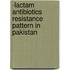 -lactam Antibiotics Resistance Pattern in Pakistan