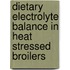 Dietary electrolyte balance in heat stressed broilers