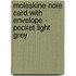 Moleskine Note Card With Envelope - Pocket Light Grey
