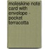 Moleskine Note Card With Envelope - Pocket Terracotta