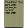 Moleskine Note Card With Envelope - Pocket Terracotta door Moleskine
