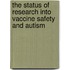 The Status of Research Into Vaccine Safety and Autism