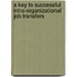A Key to Successful Intra-Organizational Job Transfers