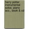 Harry Potter Instrumental Solos: Piano Acc., Book & Cd by Alfred Publishing