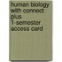 Human Biology With Connect Plus 1-Semester Access Card