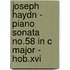 Joseph Haydn - Piano Sonata No.58 In C Major - Hob.Xvi